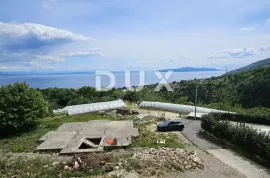 IČIĆI, POLJANE- kuća (započeta gradnje) 320m2 s panoramskim pogledom na more + okoliš 1123m2, Opatija - Okolica, Дом