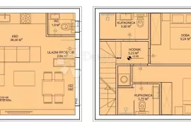 SV. PETAR NA MORU - S6 LUKSUZAN DVOETAŽNI STAN S VRTOM 76,85 m2, Sveti Filip I Jakov, Apartamento