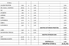 SV. PETAR NA MORU - S6 LUKSUZAN DVOETAŽNI STAN S VRTOM 76,85 m2, Sveti Filip I Jakov, Apartamento