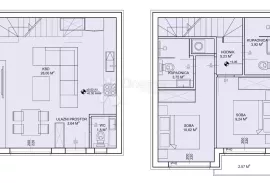 SV. PETAR NA MORU - S1 LUKSUZAN DVOETAŽNI STAN S VRTOM 79.80 m², Sveti Filip I Jakov, Appartamento