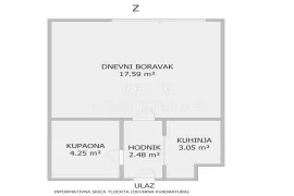 STAN, PRODAJA, ZAGREB, FERENŠČICA, 27 m2, 1-soban, Zagreb, Appartamento