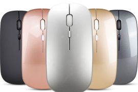 უნივერსალური უკაბელო ოპტიკური მაუსი Slim 2.4GHz