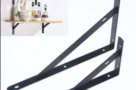 2 ცალი თაროს სამფეხა სამაგრი 15 სმ, მძიმე დატვირთვ