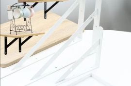 2 ცალი თაროს სამფეხა სამაგრი 15 სმ, მძიმე დატვირთვ