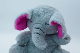 სათამაშოები 15935 მუსიკალური სპილო რბილი ფუმფულა მ