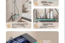 X7 ორიგინალი თერმოსტატული ციფრული ეკრანის მქონე შხ