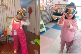 სათხილამურო სათვალე მოზრდილებისთვის,ორშრიანი ნისლი