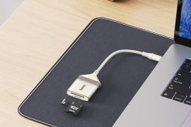 უნივერსალური ქარდრიდერი hoco UA40A Crystal Type-C 