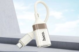 სწრაფი ადაპტერი hoco UA39A Crystal USB Type-C-დან 