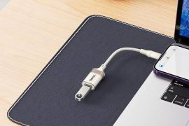 სწრაფი ადაპტერი hoco UA39A Crystal USB Type-C-დან 
