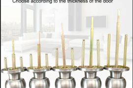 უჟანგავი ფოლადის აბაზანის კარის საკეტი, საძინებლის