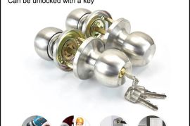 უჟანგავი ფოლადის აბაზანის კარის საკეტი, საძინებლის