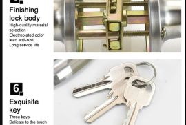 უჟანგავი ფოლადის აბაზანის კარის საკეტი, საძინებლის