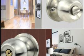 უჟანგავი ფოლადის აბაზანის კარის საკეტი, საძინებლის