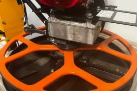 ნედლი ბეტონის საპრიალებელი ვერტალიოტი