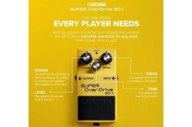 Boss SD-1 Super Overdrive გიტარის ეფექტ-პედალი