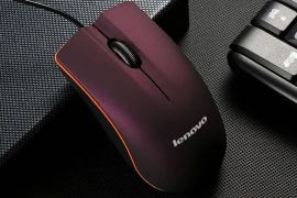 სადენიანი ოპტიკური USB მაუსი Lenovo M20