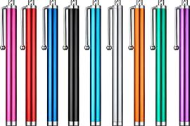 ალუმინის სტილუსი სენსორული ეკრანებისთვის სხვადასხვ