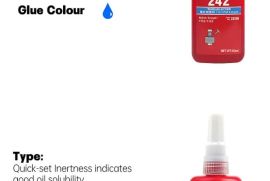 50 მლ Threadlocker სწრაფად გაშრობადი ხრახნის დამჭე