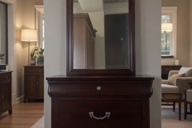 კომოდი სარკით