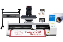 Roland GS2-24 Cutter with MAXX20 Heat Press and Ac