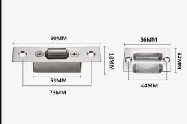 ფარული უჟანგავი ფოლადის კარის საკეტები, კარადის კა