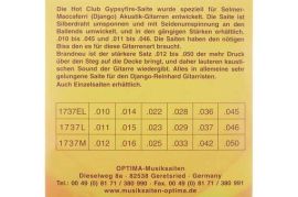 Optima Gypsyfire EL 010-045 აკუსტიკური/Gypsy გიტარ