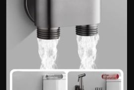 ხელის ტუალეტის ბიდე, ონკანის შესასხურებელი, უჟანგა