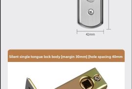 უჟანგავი ფოლადის აბაზანის კარის საკეტი საძინებლის 