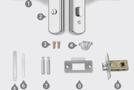 უჟანგავი ფოლადის აბაზანის კარის საკეტი საძინებლის 