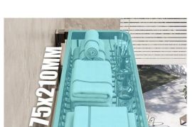 აბაზანის დასამონტაჟებელი ალუმინის თარო ტანსაცმლის,