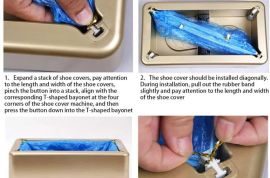 ავტომატური ფეხსაცმლის ერთჯერადი ბახილები  100 ცალი