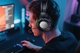 გეიმინგ ყურსასმენი BOROFONE BO112 Wave RGB განათებ