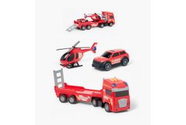 სათამაშოები საბავშვო ტრაილერი ვერტმფრენი მანქანა გ