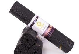 ✅️ფიტნეს პარალონი, იოგას ხალიჩა .შავი და ნაცრისფერ