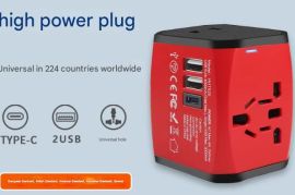 საერთაშორისო უნივერსალური 100-250V შტეფსელის ადაპტ