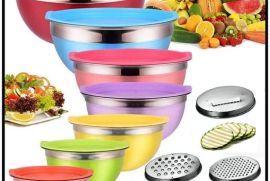 ✅️ უჟანგავი ფოლადის სასალათე ჯამები ბოსტნეულის და 