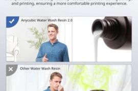 ANYCUBIC Water Washable 3D Printer Resin 2.0 (Whit