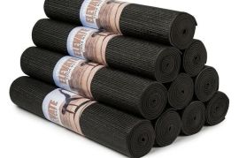 ✅️ფიტნეს პარალონი, იოგას ხალიჩა .შავი და ნაცრისფერ