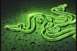 სათამაშო მაუსის დასაფენი მწვანე გველის ლოგოთი და წ