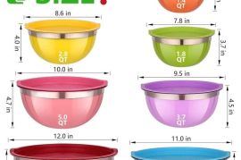 ✅️ უჟანგავი ფოლადის სასალათე ჯამები ბოსტნეულის და 