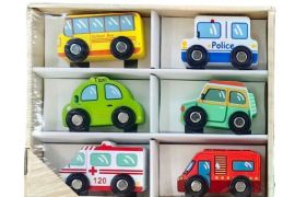 სატრანსპორტო და საგზაო ნიშნების ნაკრები – ხის საგა