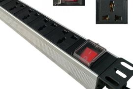 დენის დამაგრძელებელი ალუმინის 8 როზეტით, დენი: 10A