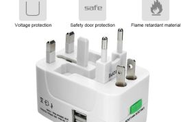 უნივერსალური ადაპტერი მოგზაურობისთვის, კომპაქტური 