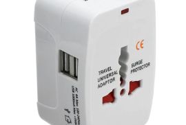 უნივერსალური ადაპტერი მოგზაურობისთვის, კომპაქტური 