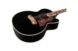 Epiphone EJ200SCE Black ელ.აკუსტიკური გიტარა