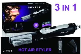 ✅️ Sokany CT-512-3 თმის საშრობი და სთაილერი. ✅️ სი