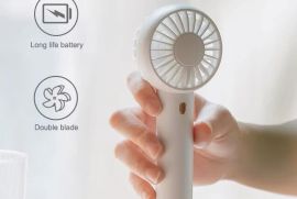 ✅ ხელის მინი ვინტილატორი. ✅️ სიმძლავრე: 5 W. დამუხ