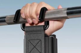 2 ცალი სიმძიმის აწევის კაუჭები, მაჯის ძალის ვარჯიშ