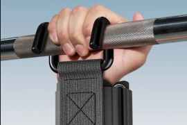 2 ცალი სიმძიმის აწევის კაუჭები, მაჯის ძალის ვარჯიშ